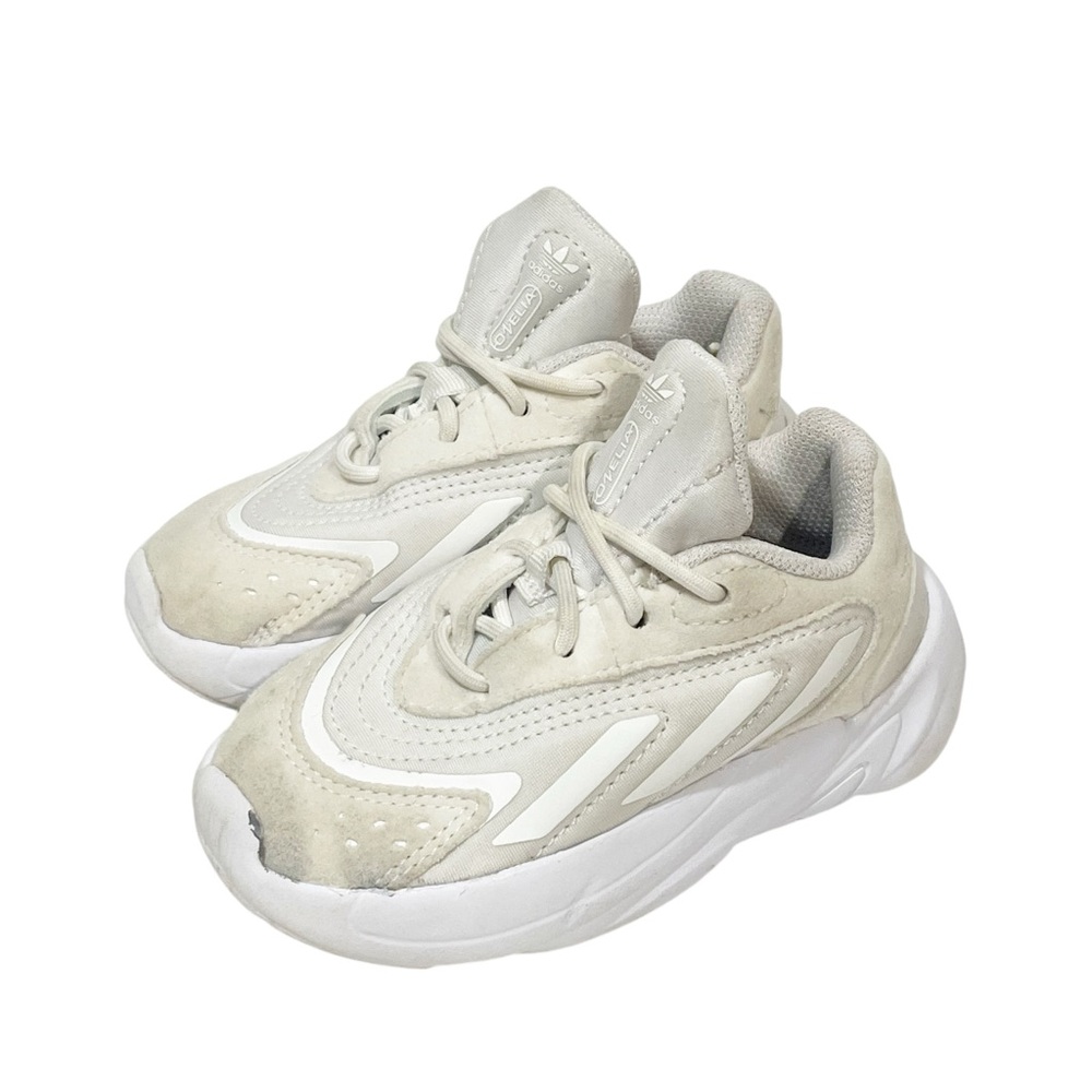 Adidas Ozelia Low Textile Baby Size‎ 7K Trainers Cloud White Sneakers
